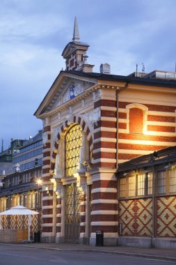 Helsinki 'deki Old Market Hall. Finlandiya