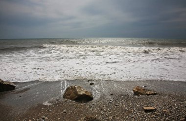 Karadeniz kıyısında Praskoveevka 'da Gelendzhik yakınlarında. Krasnodar Krai. Rusya
