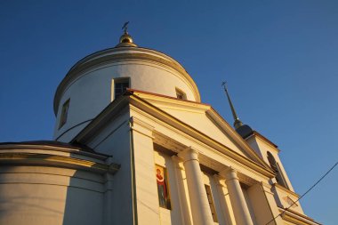 Borovsk 'taki Kurtarıcı Şekil Değiştirme Kilisesi. Kaluga Oblastı. Rusya