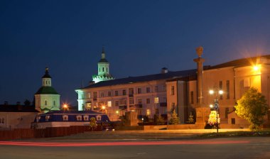 Yelets 'teki kırmızı meydan. Rusya