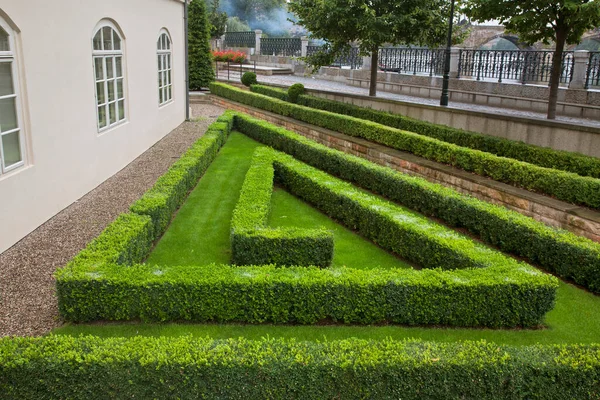 Garden near Four Seasons Hotel in Prague. Czech Republic