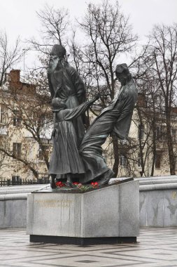 Shuya 'daki şehitlerin anıtı. Ivanovo bölgesi. Rusya