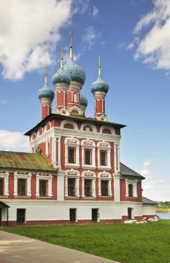 Tsarevich Demetrius Kilisesi Uglich 'in Kremlin' inde Kan Üzerine. Rusya