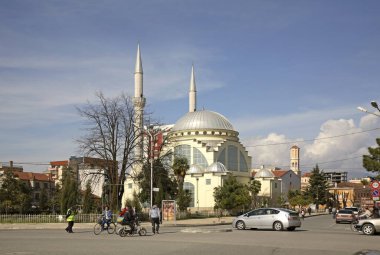 Shkoder 'deki Ebu Beker Camii. Arnavutluk