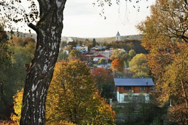 Tarusa manzarası. Rusya