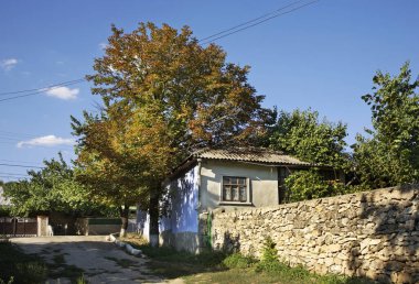 Trebujeni köyü manzarası. Moldova