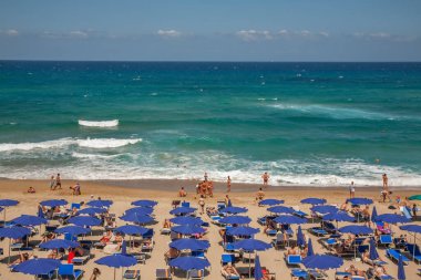 Badesi Komünü 'ndeki Hotel Dune Köyü. Sardunya 'da. İtalya