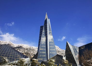 Escaldes-Engordany 'deki Caldea. Andorra.