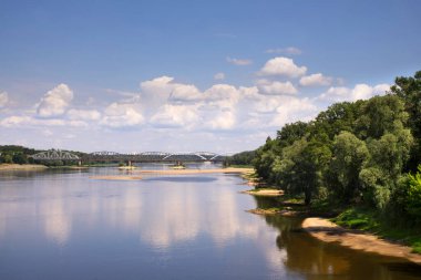 Torun 'daki Vistula Nehri. Polonya