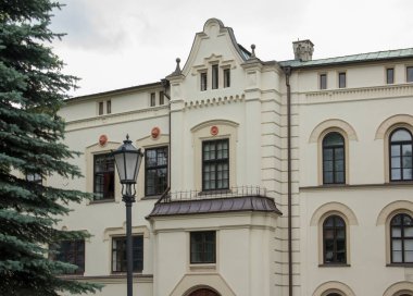 Zywiec 'teki kale manzarası. Polonya