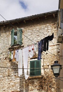 Rovinj 'in manzarası. Istria. Hırvatistan