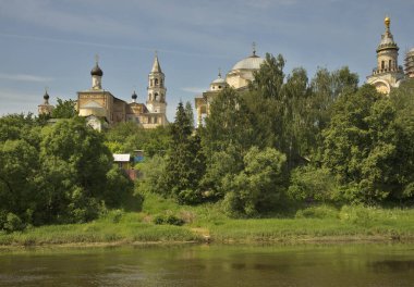 Aziz Manastırı. Torzhok 'taki Boris ve Gleb (Novotorzhsky Borisoglebsky Manastırı). Tver bölgesi. Rusya