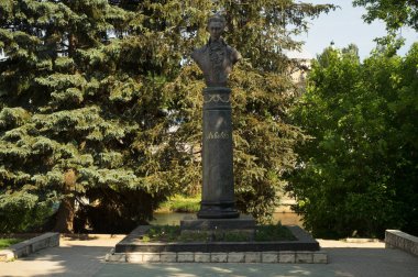 Torzhok 'taki Nikolay Lvov anıtı. Tver bölgesi. Rusya