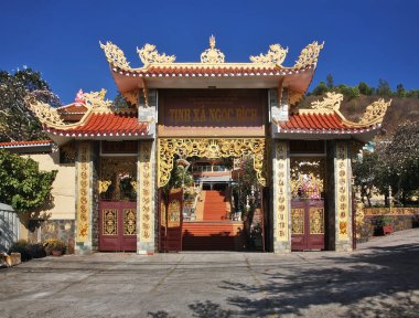 Vung Tau 'daki Tinh xa ngoc bich manastırı. Vietnam