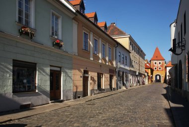 Budweiser kapısı, Cesky Krumlov 'daki Budejovicka Kapısı. Çek Cumhuriyeti