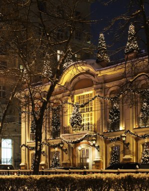 Moskova 'daki Tverskoy Bulvarı. Rusya