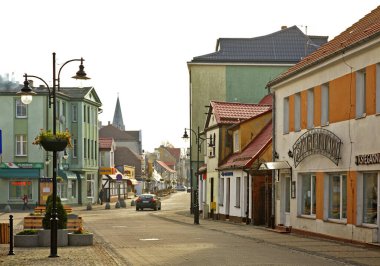 Ustka manzarası. Polonya