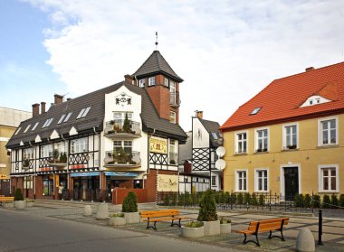 Ustka manzarası. Polonya