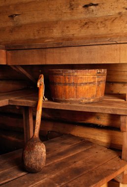 Vidzeme bölgesinde hamam. Letonya