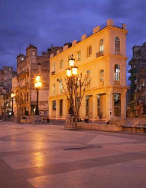 Eski Havana manzarası. Küba
