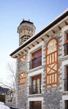 Kampın manzarası. Andorra.