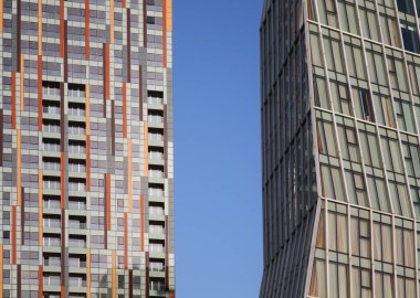 Batumi 'deki modern binanın bir parçası. Adjara Özerk Cumhuriyeti. Georgia