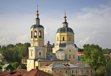 Serpukhov 'daki Kızıl Katedral' deki Aziz Elijah Prophet Kilisesi. Moskova Oblastı. Rusya