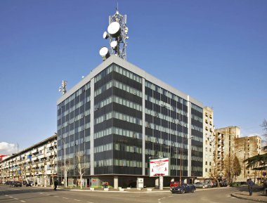 Çar Nicholas Caddesi, Podgorica 'da. Karadağ