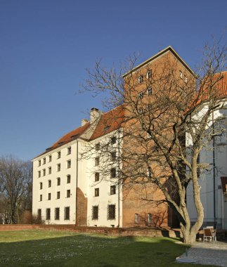 Brzeg 'deki Silesian Piast Kalesi. Opole Voyvodalığı. Polonya