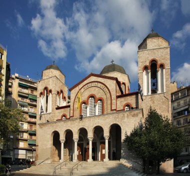 Selanik 'teki Kutsal Bakire Meryem Kilisesi Panagia Dexia. Yunanistan