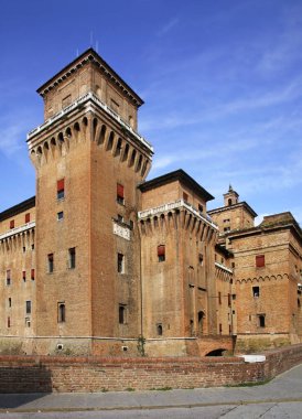 St. Michael Kalesi, Ferrara 'da Castello Estense. İtalya