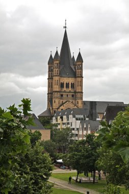 Köln 'deki Ren Bahçesi (Rheingarten). Almanya
