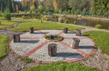 Istra bölgesindeki Bahçe 2. Moskova Oblastı. Rusya