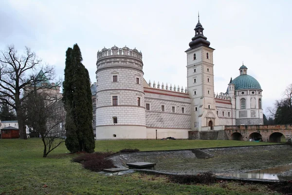 Zamek Krasiczyn Zamek Krasiczynie Koło Przemyśla Polska — Zdjęcie stockowe