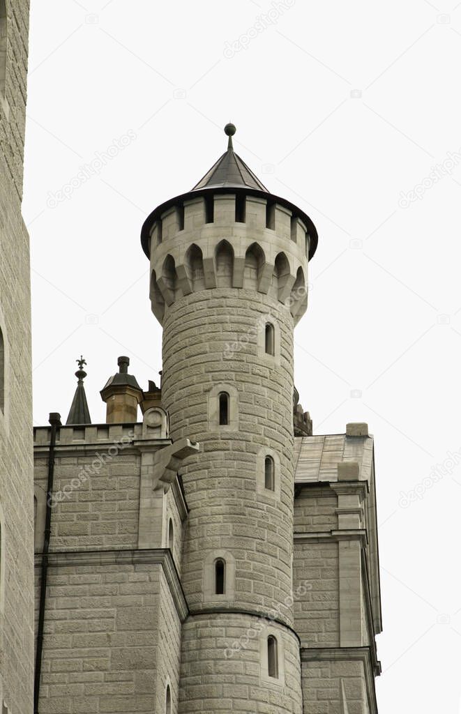 Neuschwanstein - New Swanstone Castle in Bavaria. Germany