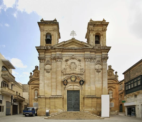 Kościół Jerzego Victorii Wyspa Gozo Malta — Zdjęcie stockowe