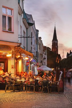 Sopot 'un manzarası. Polonya
