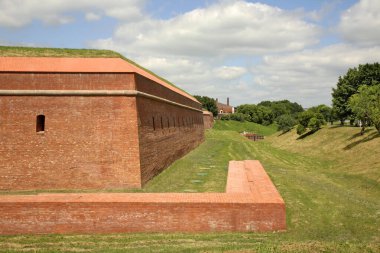 Zamosc 'taki kale manzarası. Polonya