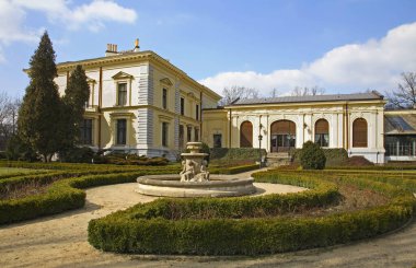 Lodz 'daki Herbst Palace Müzesi. Polonya