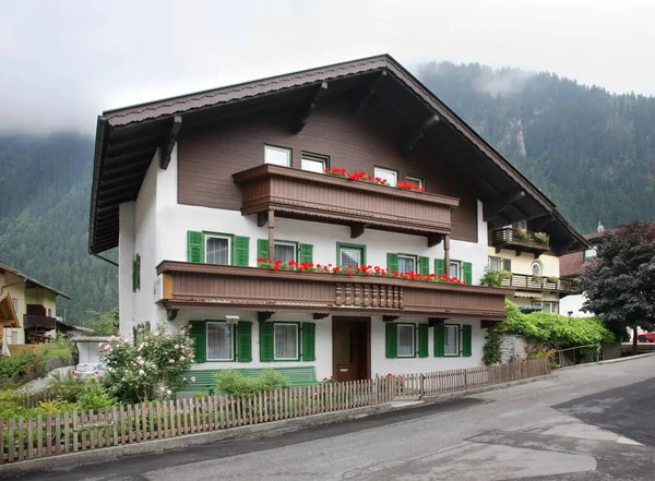 Vista Mayrhofen Valley Zillertal Tirol Austria — Foto de Stock