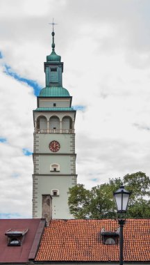 Zywiec 'teki kale manzarası. Polonya