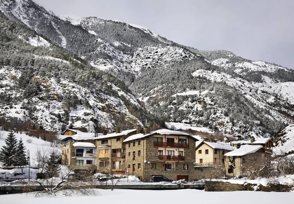 Blick Auf Cortinada Andorra — Stockfoto