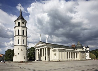 Vilnius 'taki katedral meydanı. Litvanya