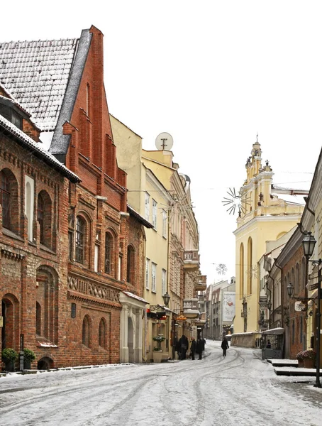 Вулиці Вільнюсі Литва — стокове фото