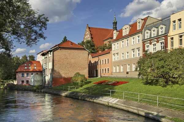 Brda River Bank Bydgoszcz Polen - Stock-foto