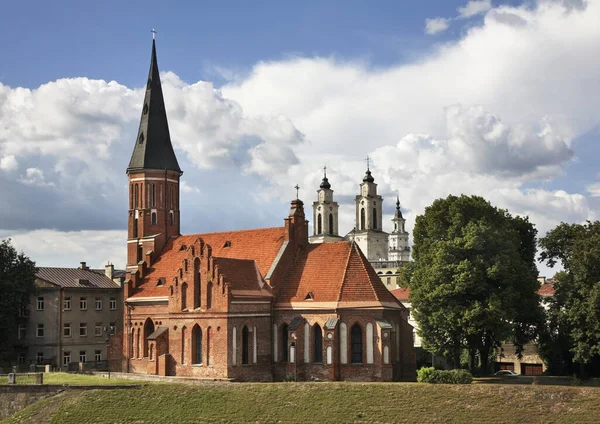 Vytautas Gran Iglesia Kaunas Lituania —  Fotos de Stock