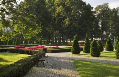 Poznan 'daki Frederic Chopin Parkı. Polonya