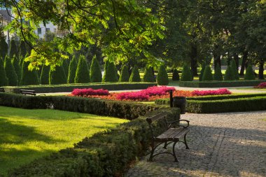 Poznan 'daki Frederic Chopin Parkı. Polonya