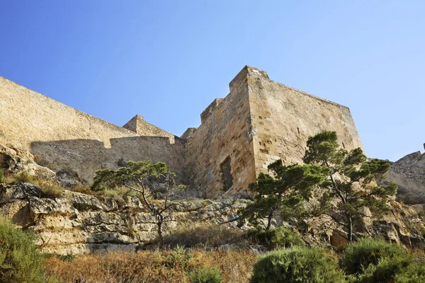 Alicante Deki Santa Barbara Kalesinde Spanya — Stok fotoğraf