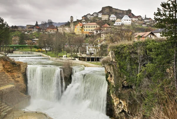 Cascade Jajce Bosnie Herzégovine — Photo
